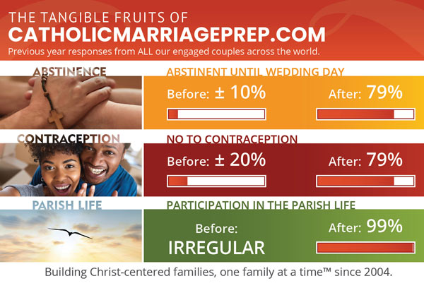 Catholic Marriage Prep Statistics card